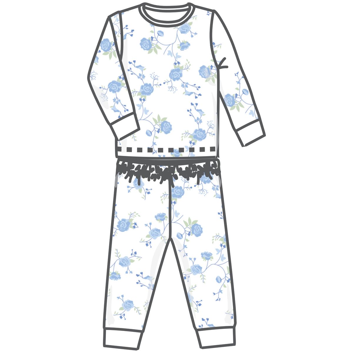 Skylar's Classics Sky Blue Long Pajamas