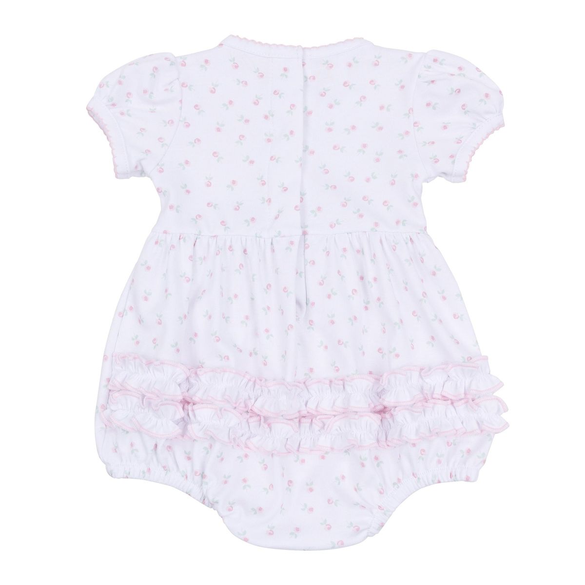 Juliette's Classics Pink Printed Ruffle S/S Bubble