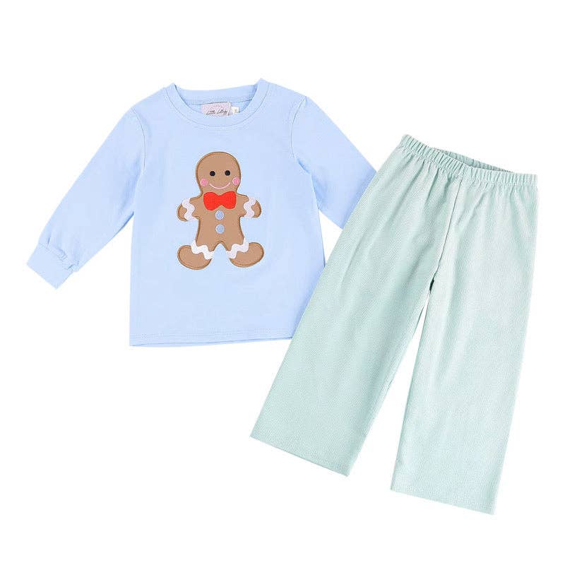 Boys Ginger Bread Man Pants Set