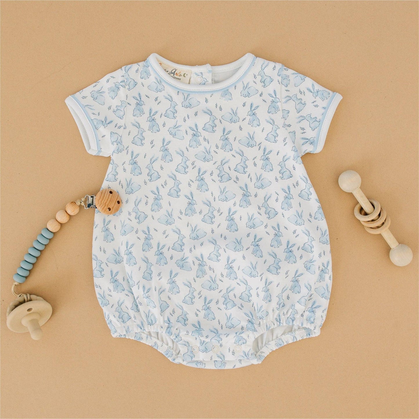 Bunny Patch Bubble - Light Blue