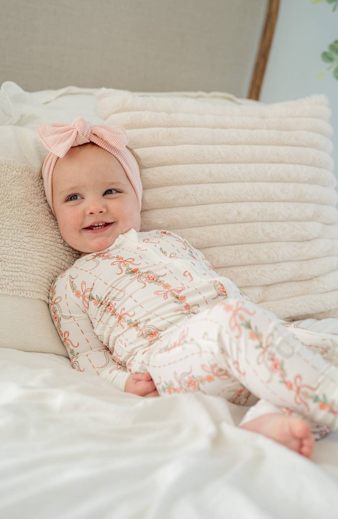 Springtime Floral Garland 🌸🎀 | Kids Convertible Zippy PJ