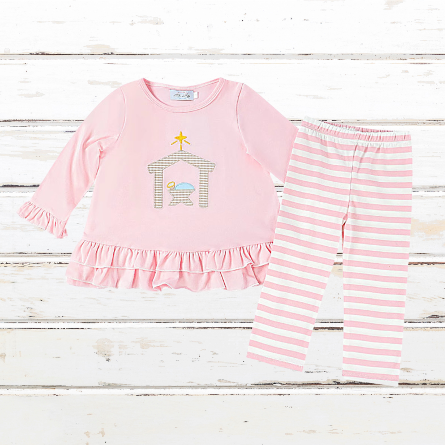 Girls Nativity Pants Set