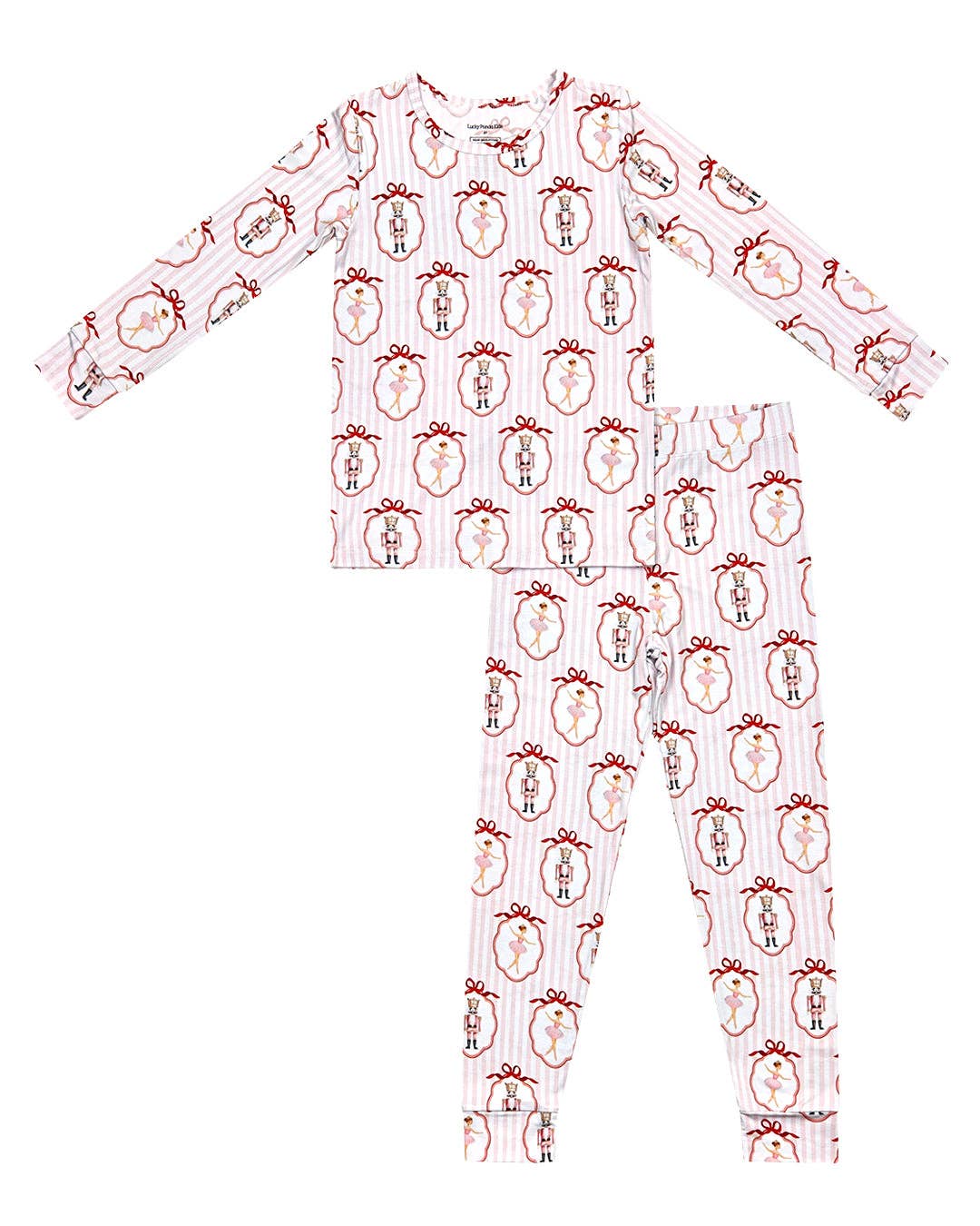 Christmas & Holidays Bamboo Two Piece Set | Pink Nutcracker