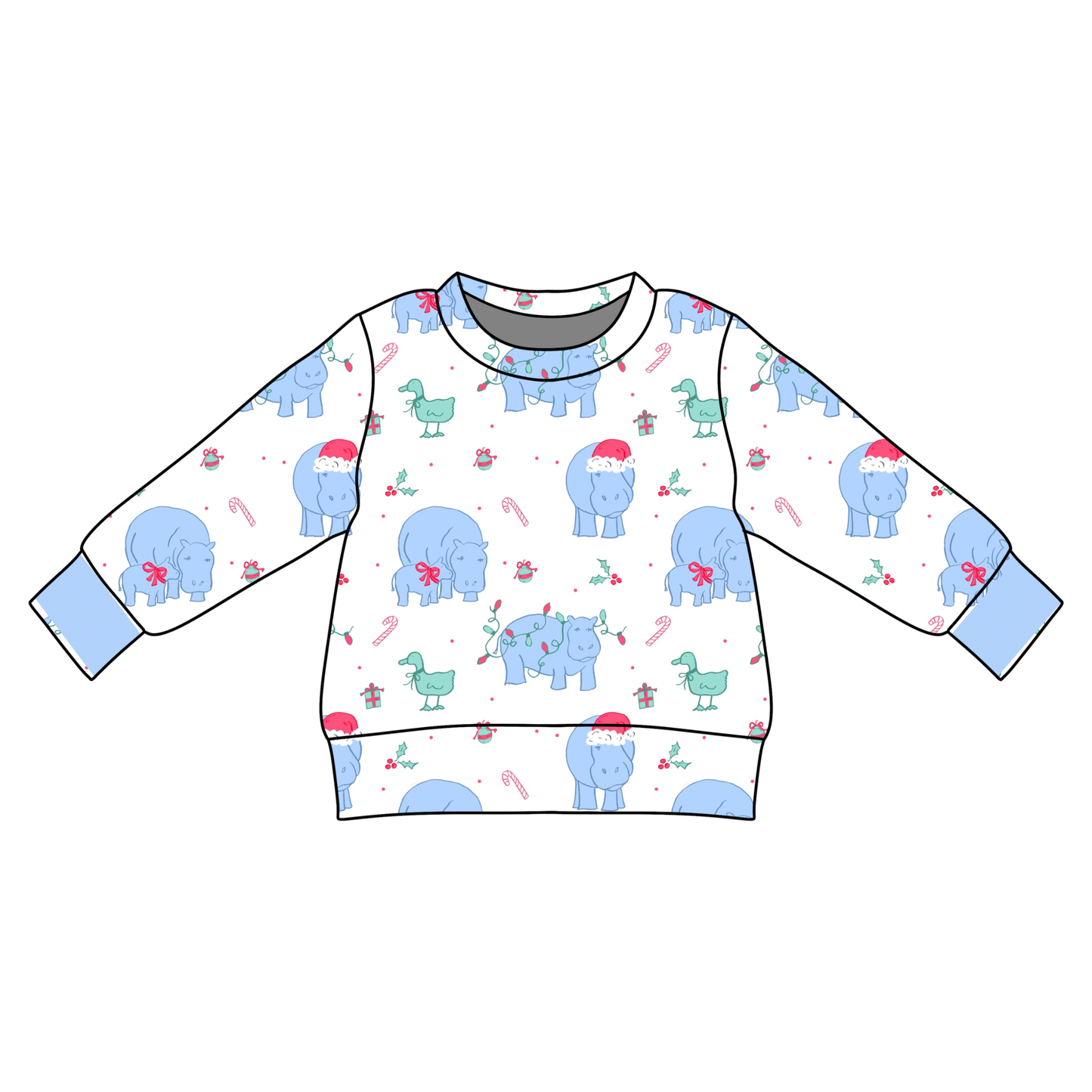 Blake Crewneck- I Want a Hippopotamus for Christmas