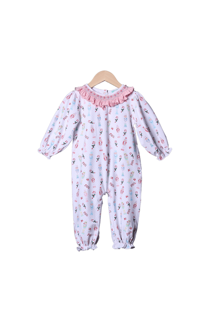 Smocked Nutcracker Knit Romper