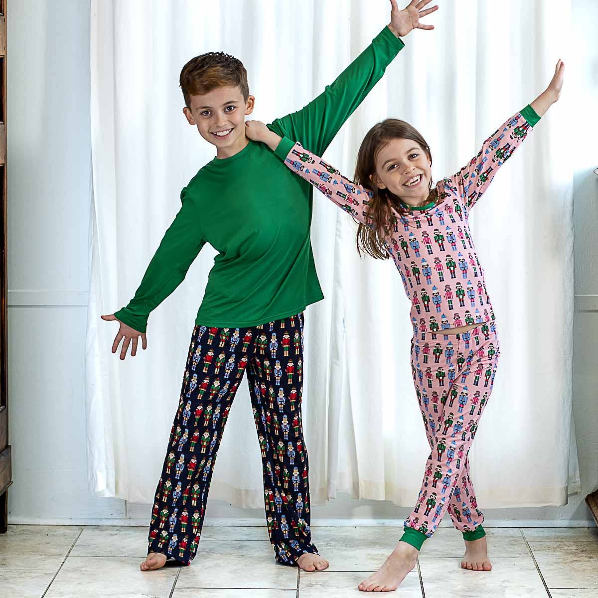 Kid's Nutcracker March Long Sleeve Pajamas Light Pink/Multi -Asst.