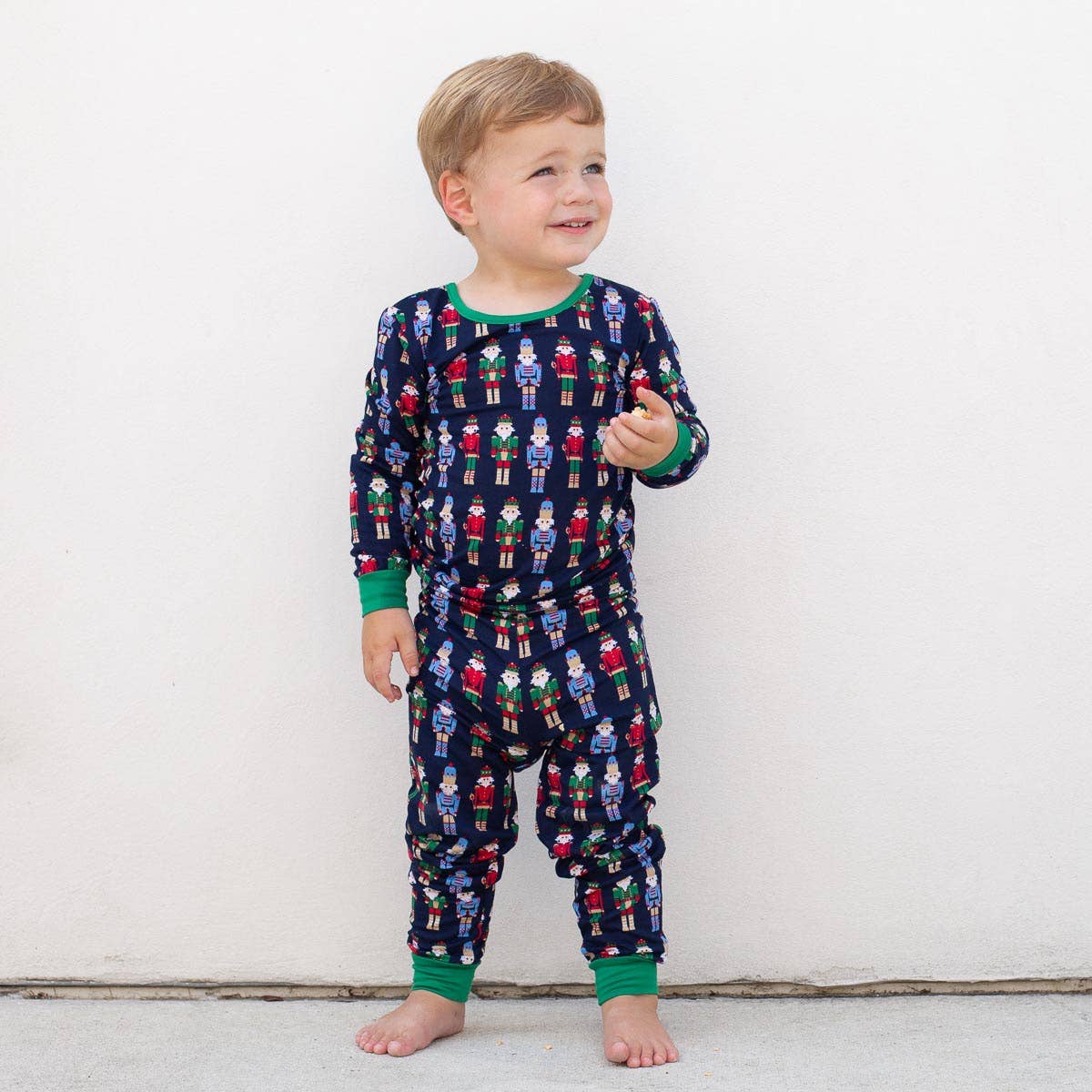 Kid's Nutcracker March Long Sleeve Pajamas Navy/Multi -Asst.