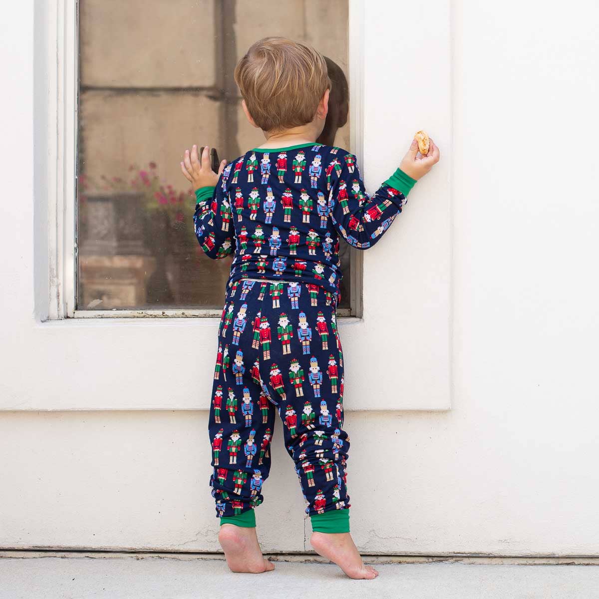 Kid's Nutcracker March Long Sleeve Pajamas Navy/Multi -Asst.