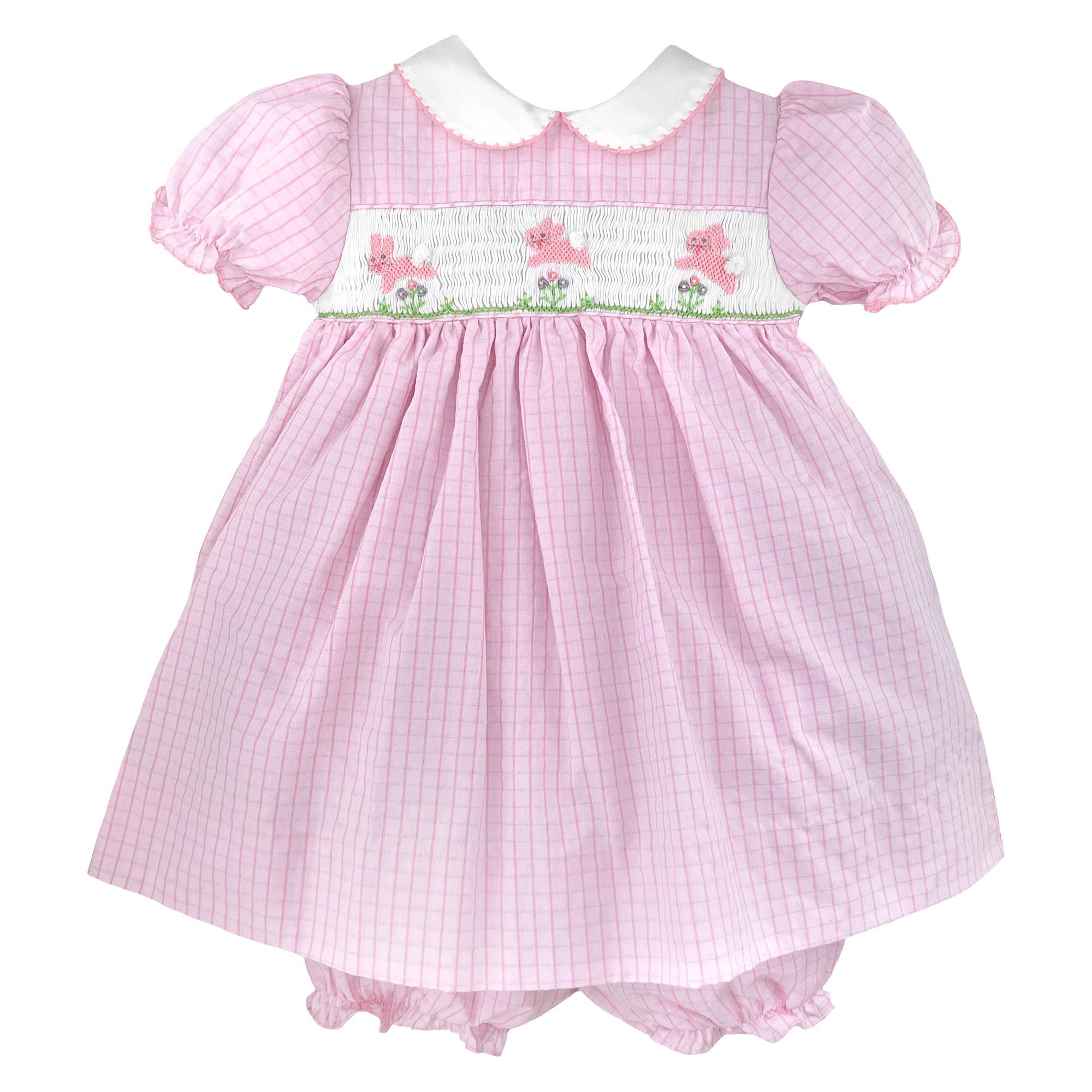 Dress with Hand Picture Smocked Bunnies – Oaklee and Co Dress with Hand Picture Smocked Bunnies – Oaklee and Co