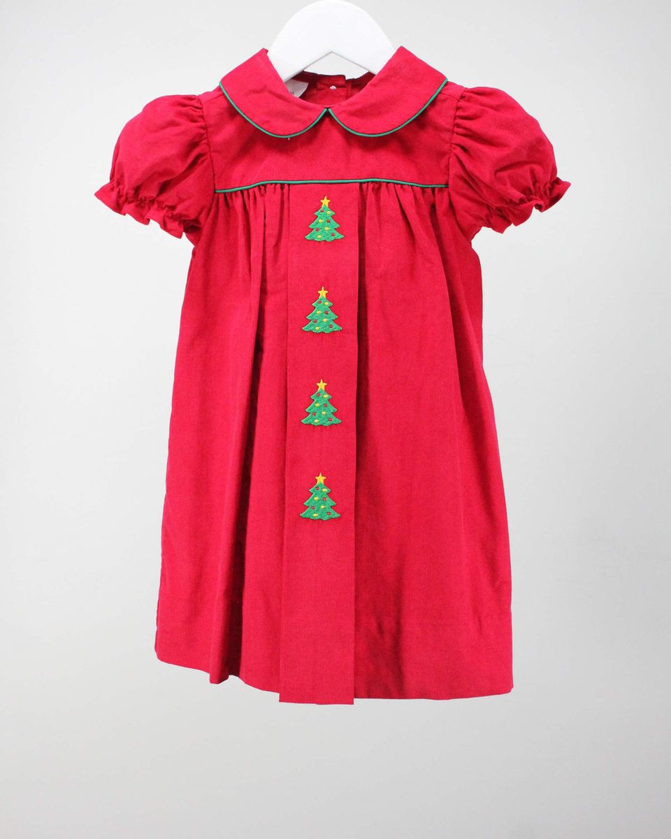 Red Christmas Tree Claire Dress