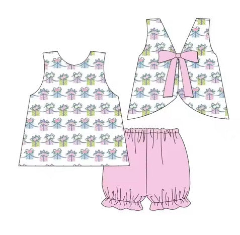 Present Print Tie Back Set