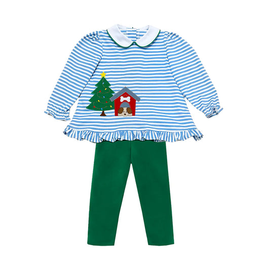 Christmas Puppy Louisa Legging Set