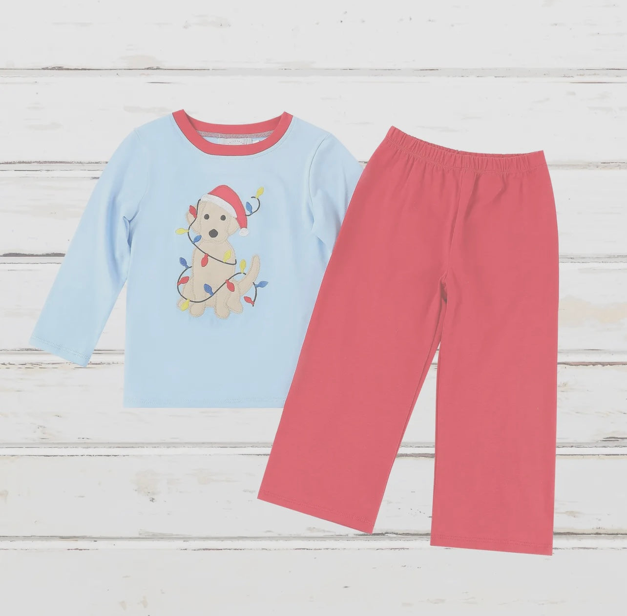 Boys Puppy with Lights Pants Set