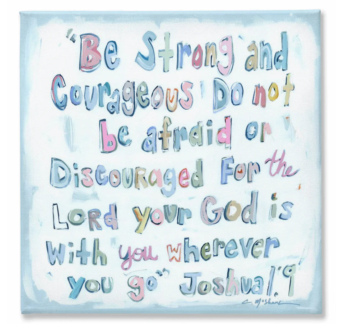 "Joshua 1:9" canvas