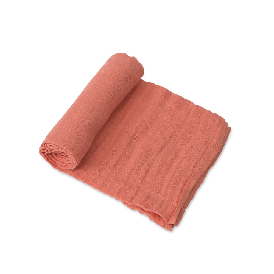 Little Unicorn Swaddle Muslin Cotton- Dusty Rose
