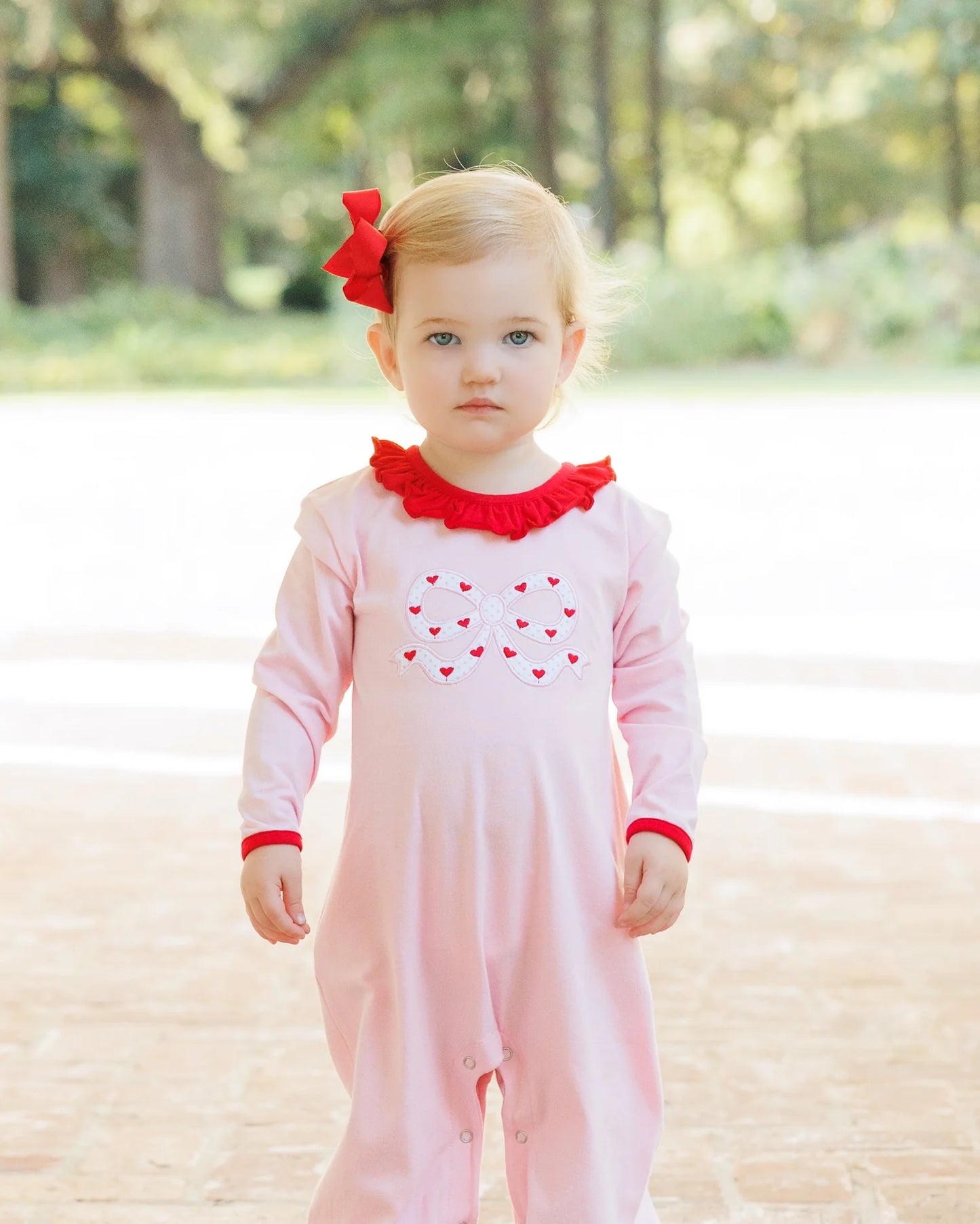 Cupid's Bow Ruffle Romper