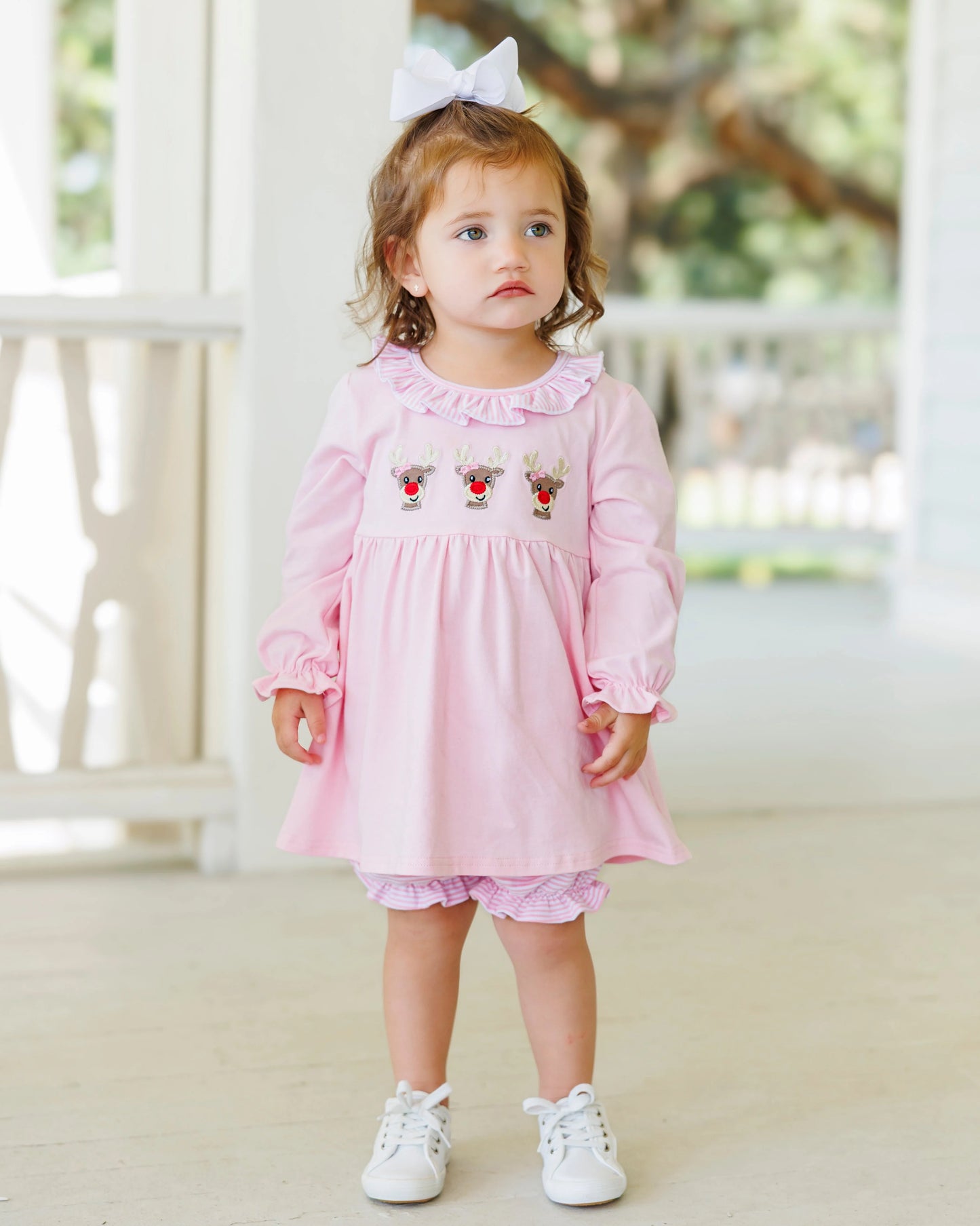 Run Run Rudolph Ruffle Bloomer Set