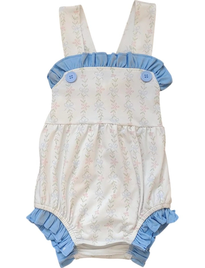 Flowers and Bows Ruffle Bubble