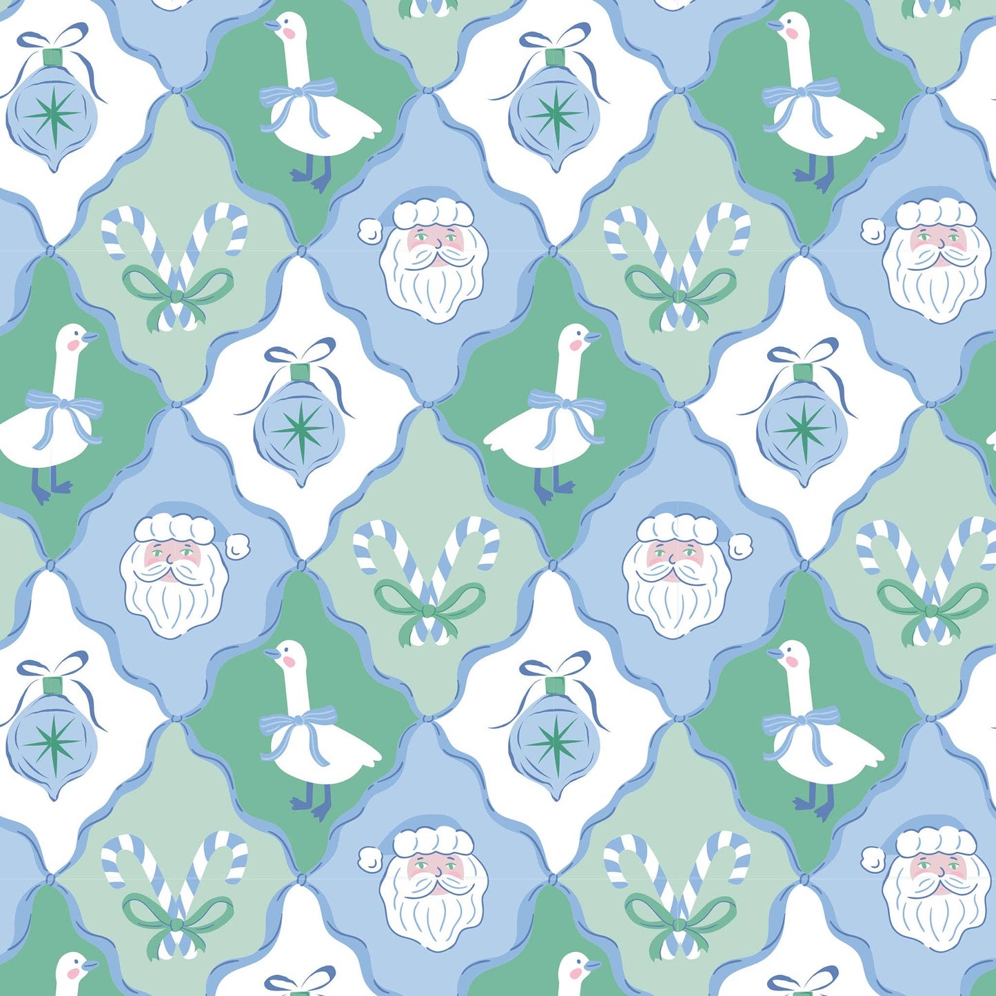 Girls Bamboo Loungewear - Frosted Christmas