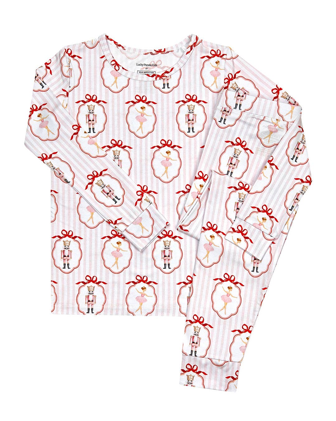 Christmas & Holidays Bamboo Two Piece Set | Pink Nutcracker