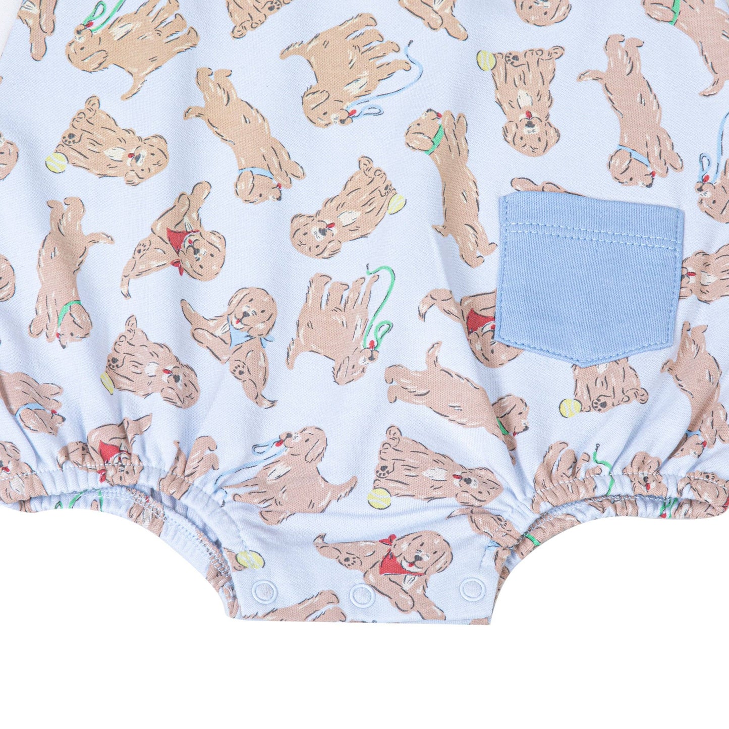 Golden Pup Bubble - Light Blue