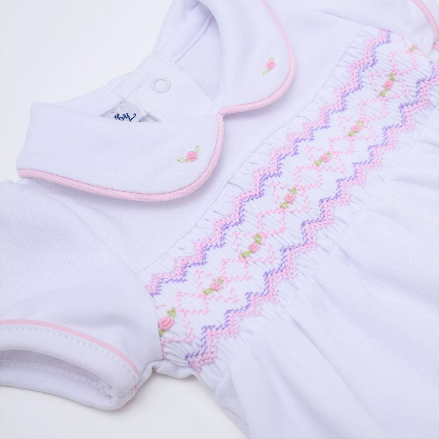 Hazel Smocked Diaper Cover Set - Pink