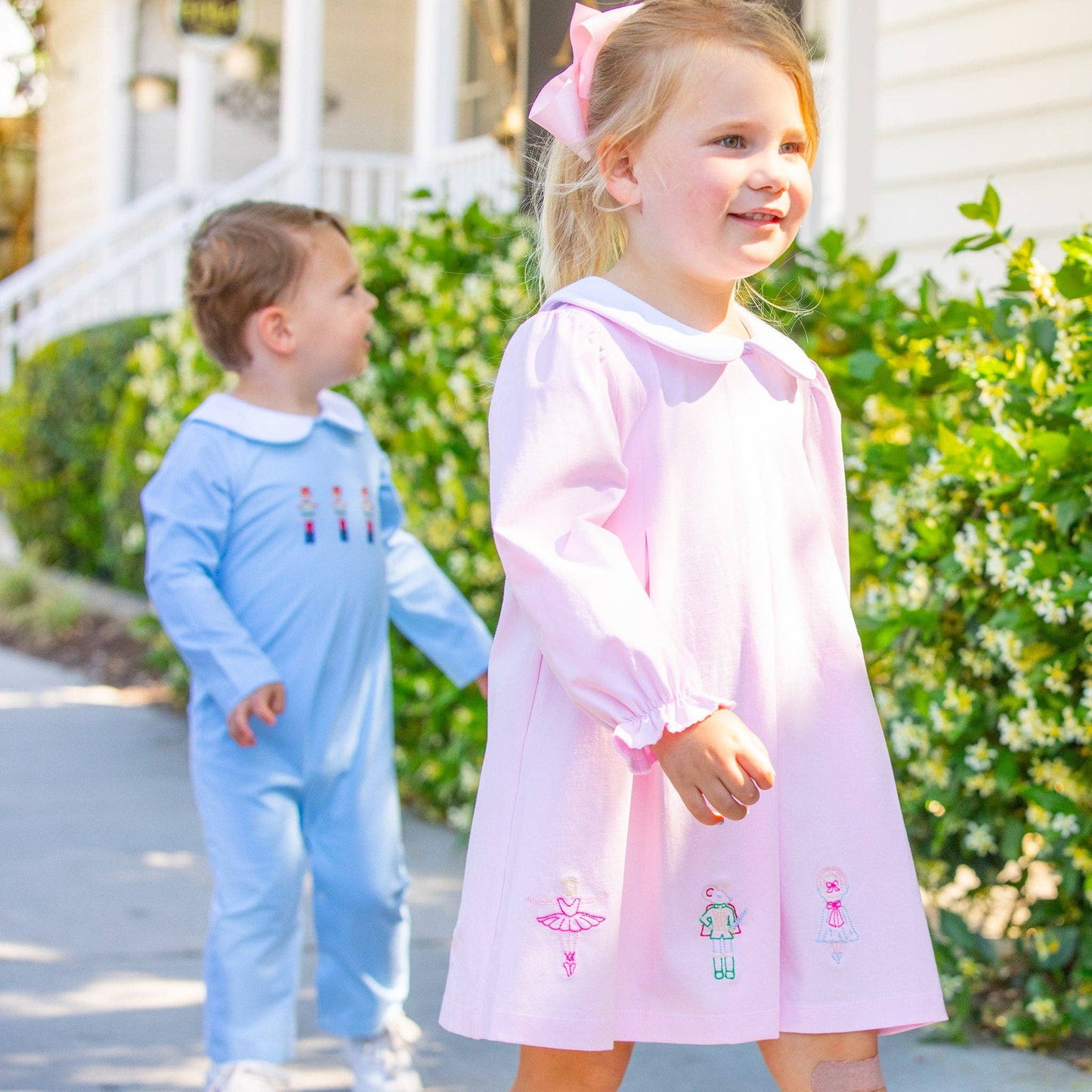 Girls Collar Dress - Nutcracker