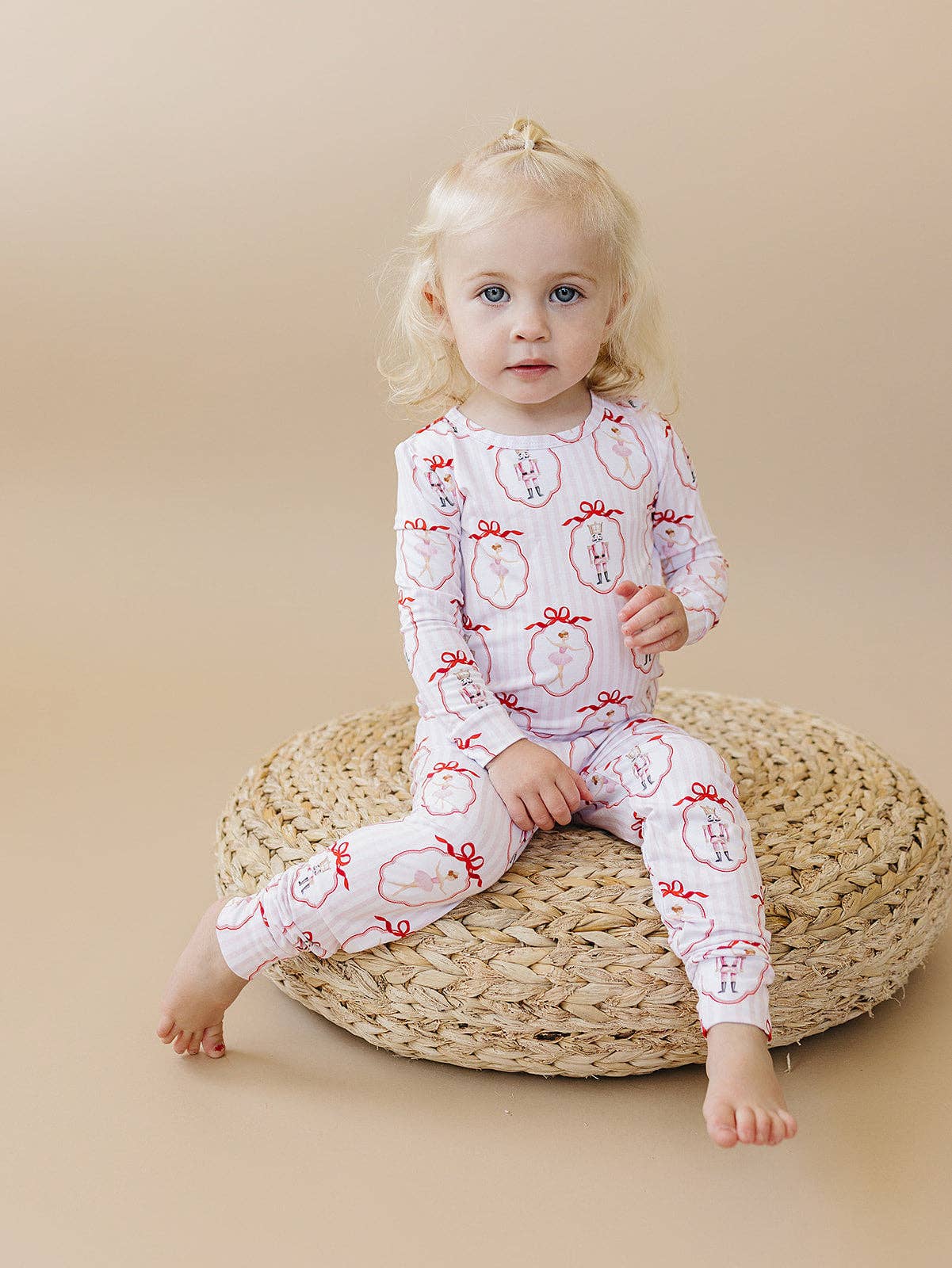 Christmas & Holidays Bamboo Two Piece Set | Pink Nutcracker