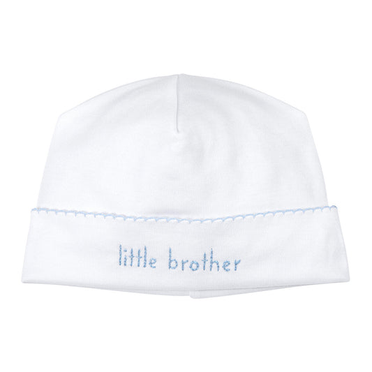 Brother and Sister Blue Emb Hat