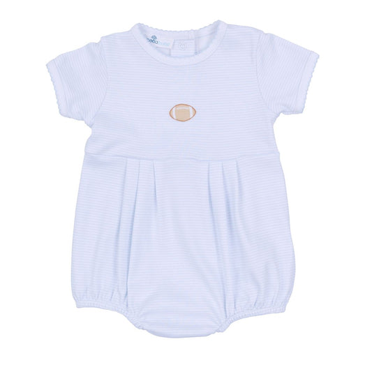 Touchdown Cutie Light Blue Emb S/S Bubble