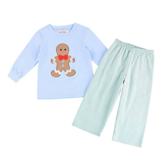 Boys Ginger Bread Man Pants Set