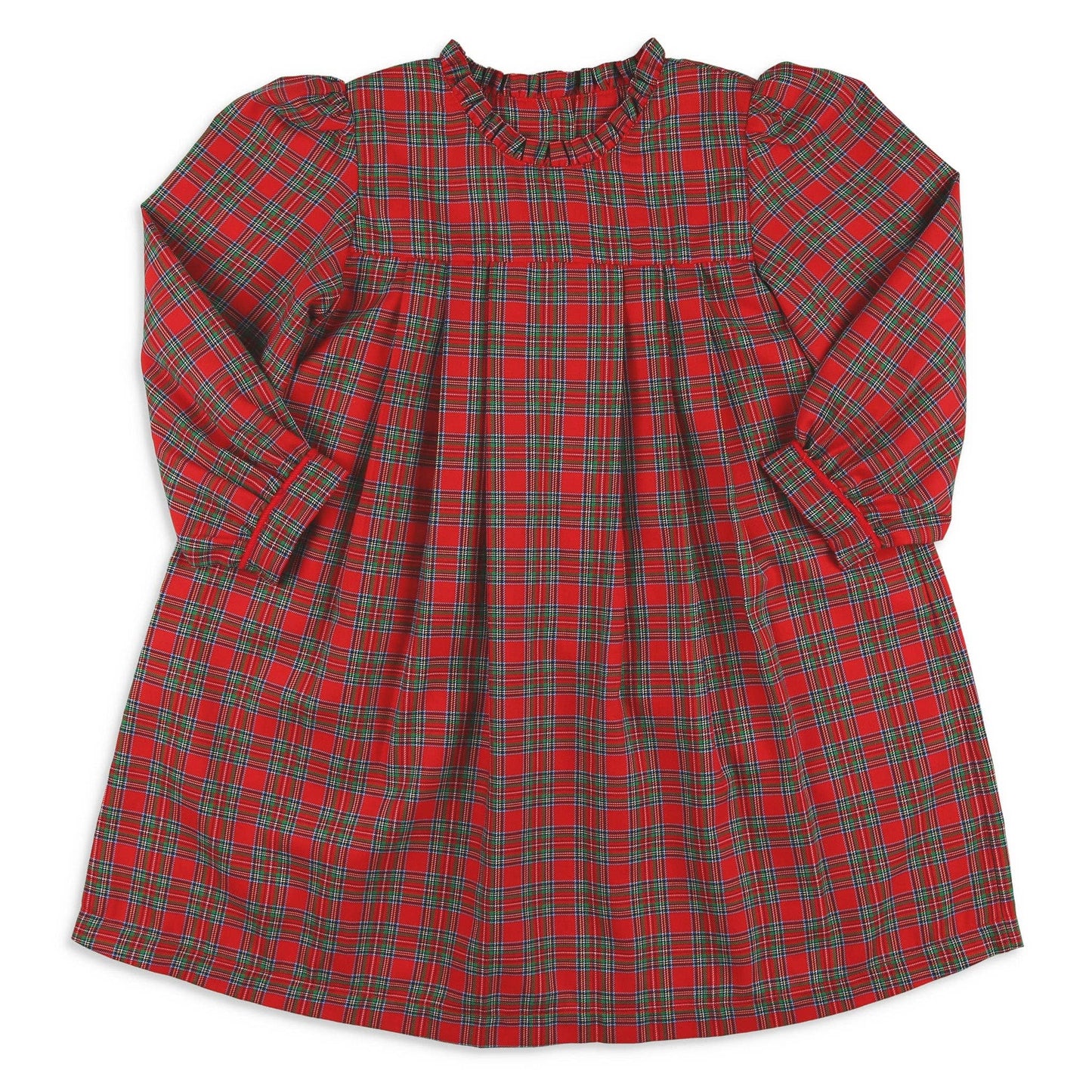 Girls Amelia Dress - Christmas Plaid