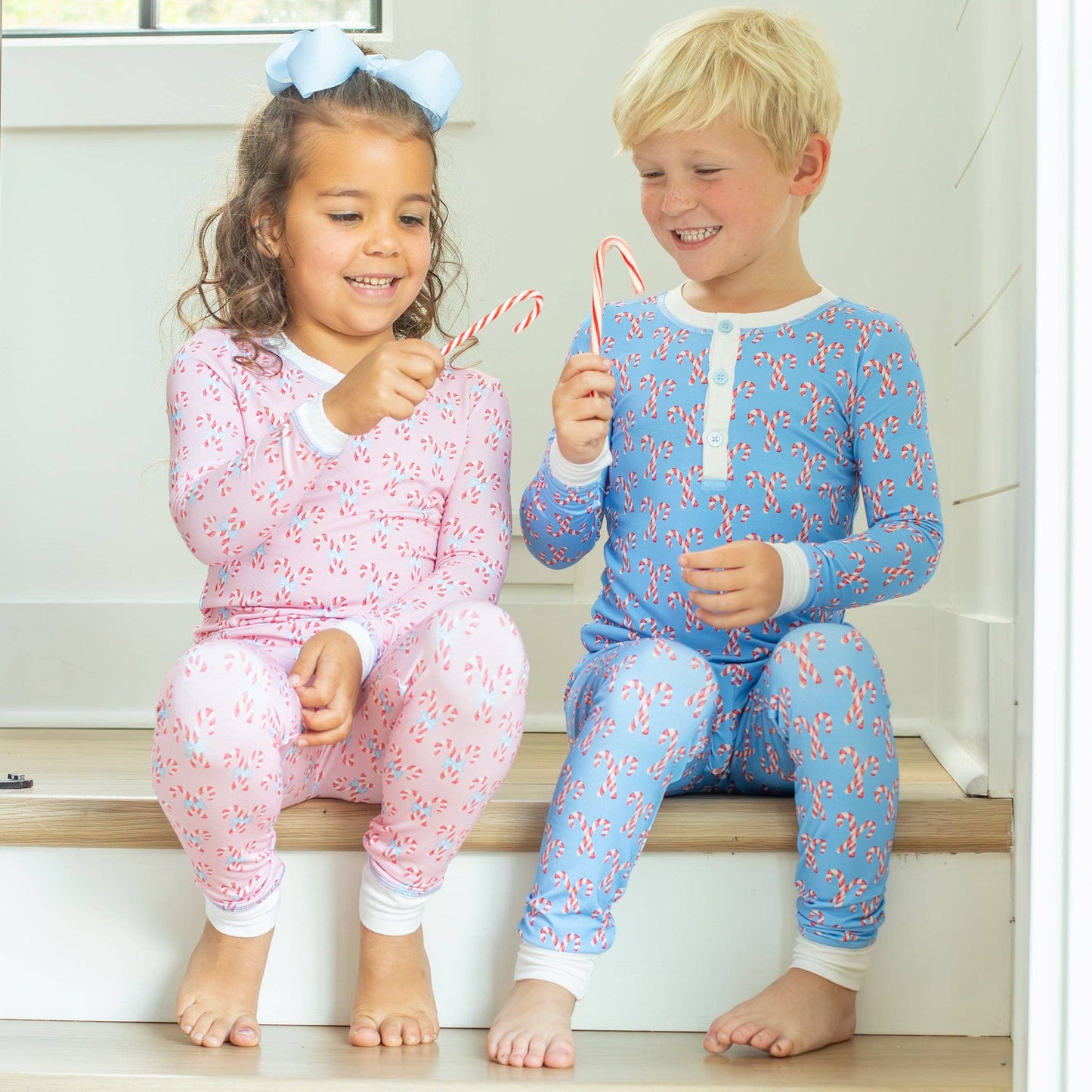 Girls Bamboo Loungewear - Candy Canes