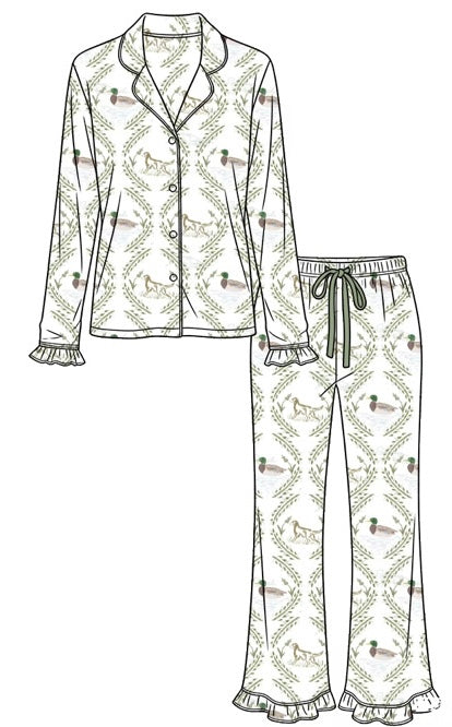 Women's Dapper Trails Polo Pajamas *ETA May*