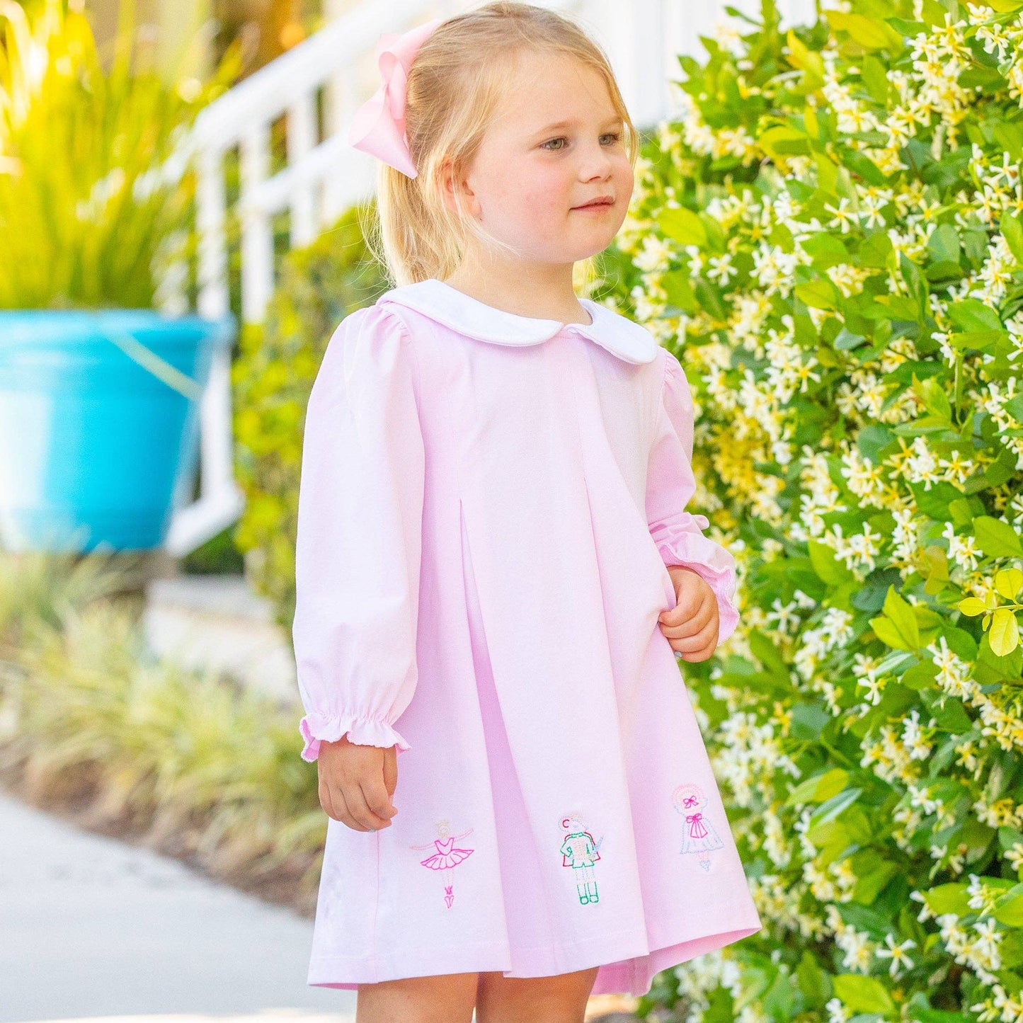 Girls Collar Dress - Nutcracker