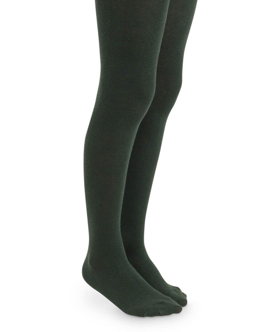 Smooth Toe Organic Cotton Tights- Hunter