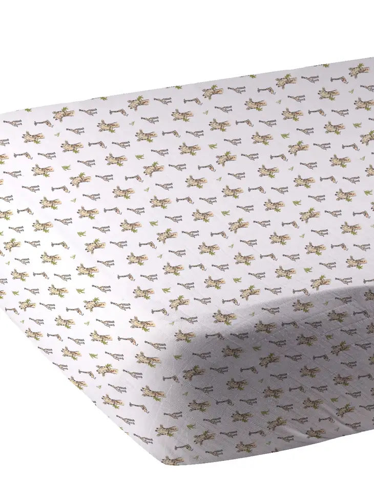 Hungry Giraffe Crib Sheets