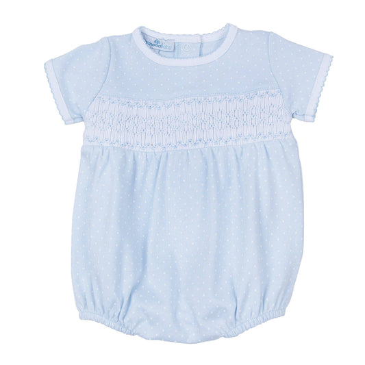 Simply Sweet Smocked Bubble - Light Blue