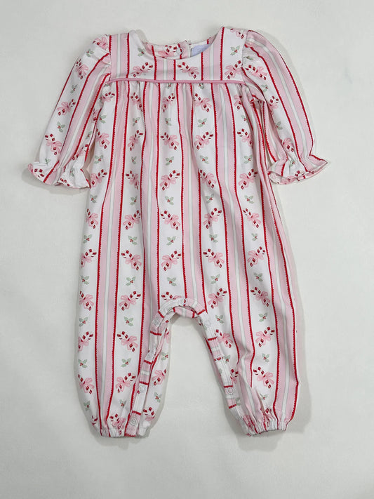 Ruthie Romper- Candy Cane Kisses (Pennington Bay Pink)
