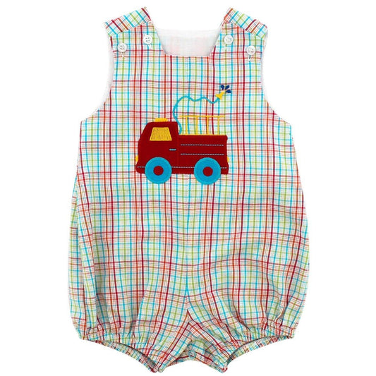 Bailey Boys Firetruck Short Bubble