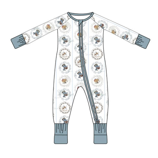 Turkey Plates Zippie Pajama  *ETA May*