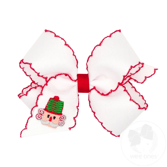 Moonstitch Nutcracker Embroidered Hair Bow