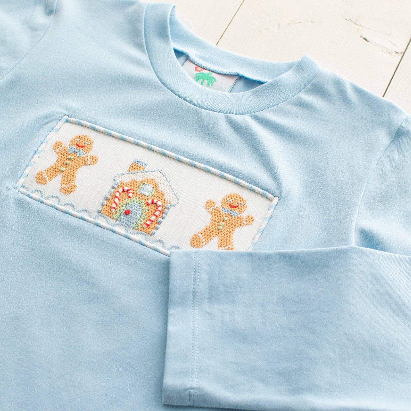 Boys Smocked Set - Gingerbread