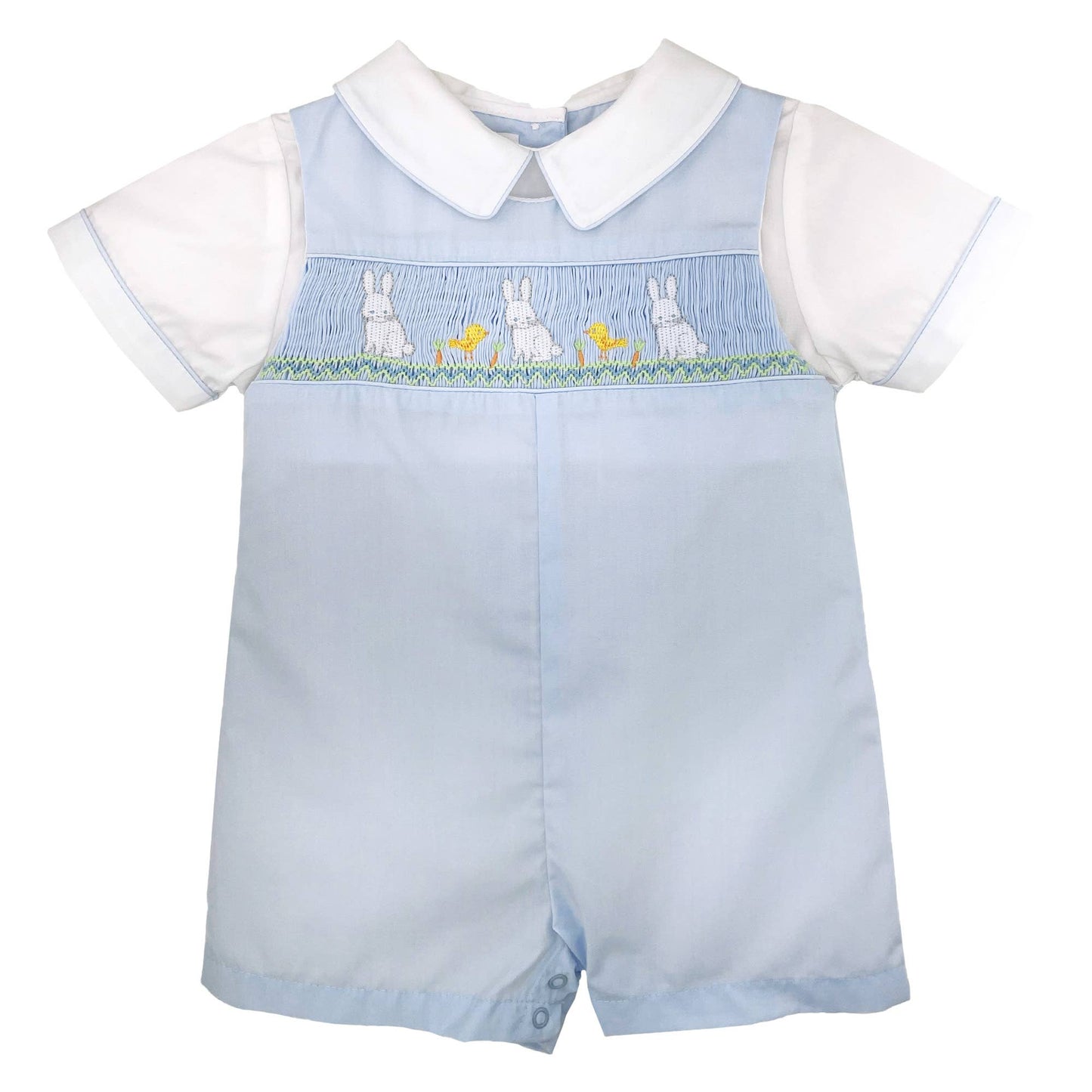 Picture Smocked Easter Bunny Romper