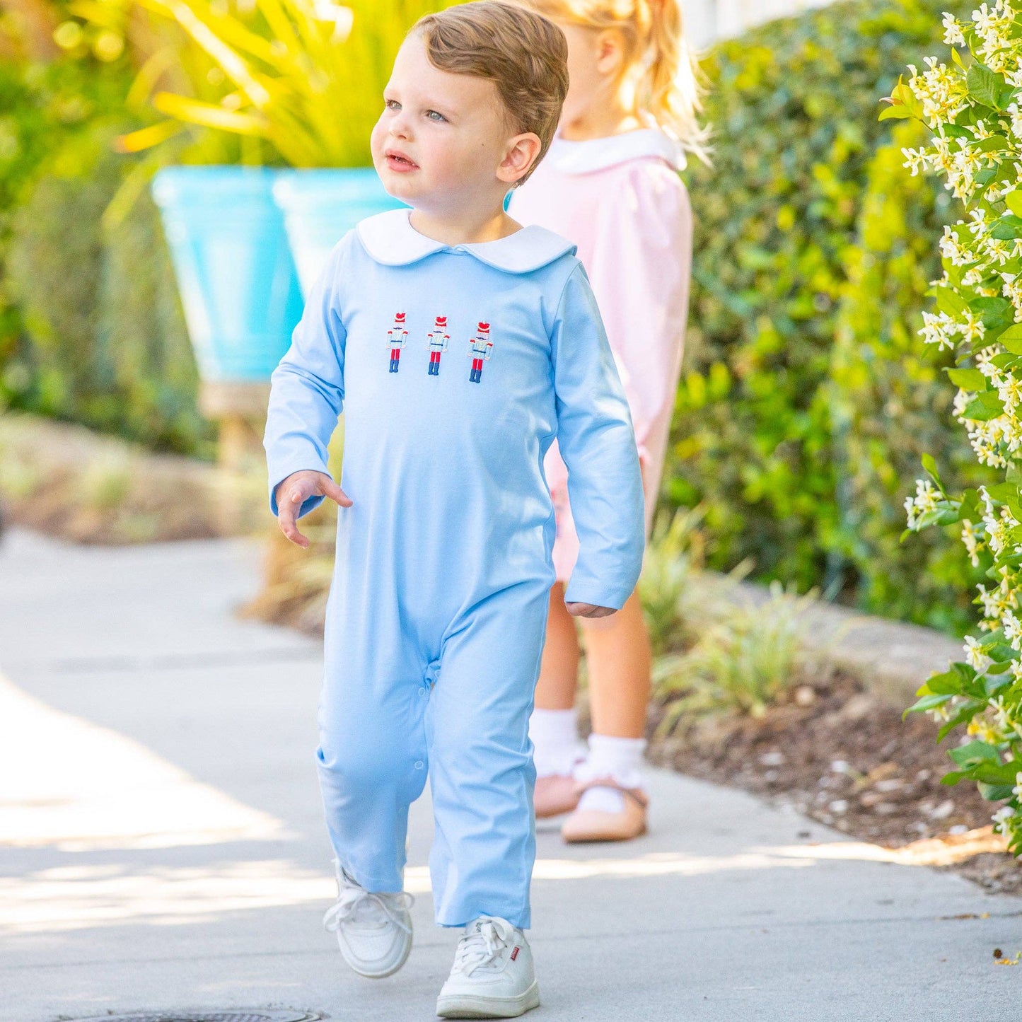 Boys Collar Romper - Nutcracker