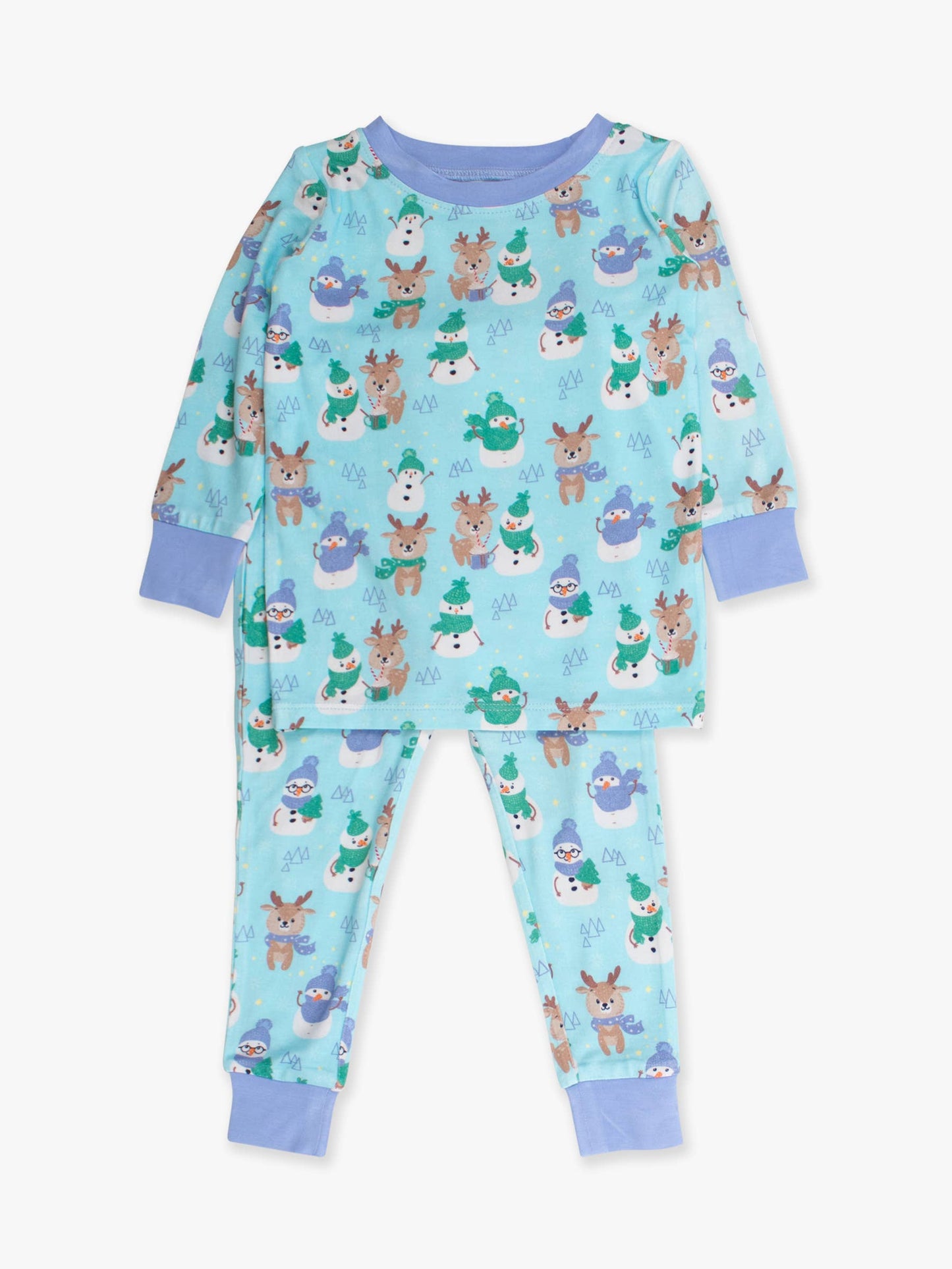 SoftSnooze™ Kids Bamboo Viscose Snowy Sidekicks Long Sleeve Pajama Set