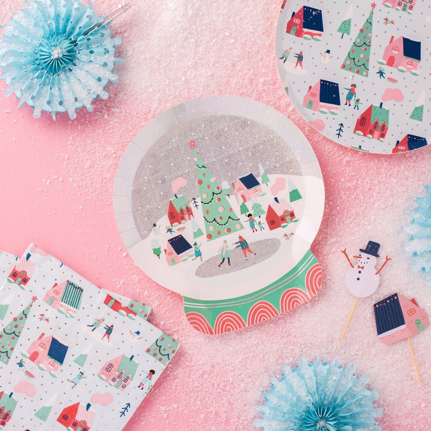 Snow Day Build Your Own Snow Globe Sticker Set - 4 Pk.