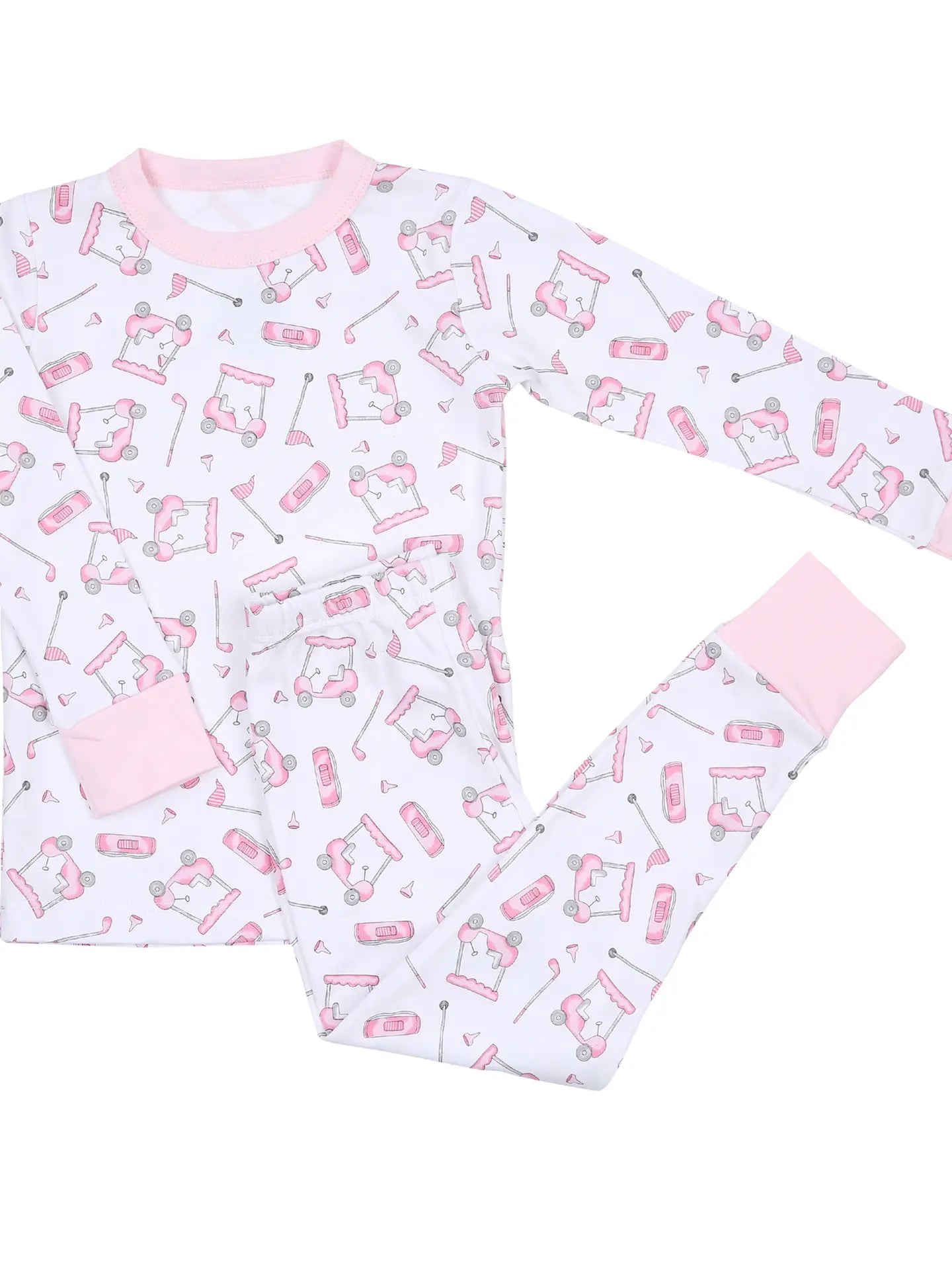 Magnolia Baby Putting Around Long Pajamas-Pink