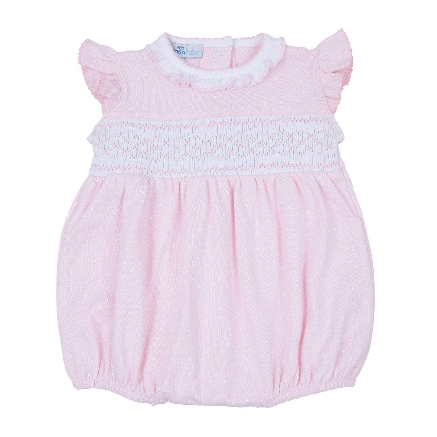 Simply Sweet Smocked Bubble - Pink