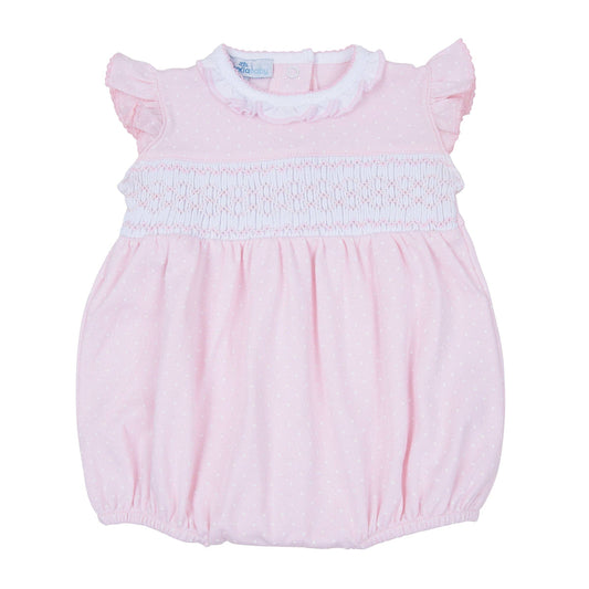 Simply Sweet Smocked Bubble - Pink